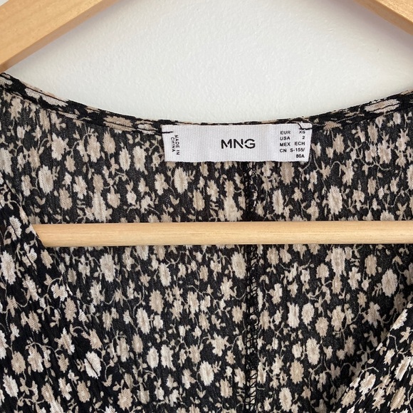 Mango Floral Printed Ruched Midi Dress - Picture 3 of 8